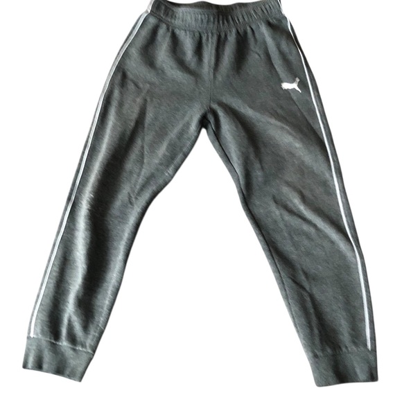 Puma Gray Sweatpants Athletic Style - Picture 2 of 7